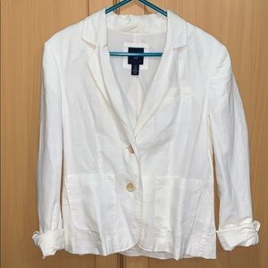 GAP WHITE BLAZER // SIZE 2